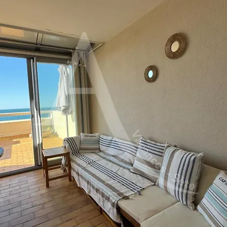 Avec Loggia Et Terrasse, 1er Ligne Et Vue Pour 4 Personnes Lägenhet Sète