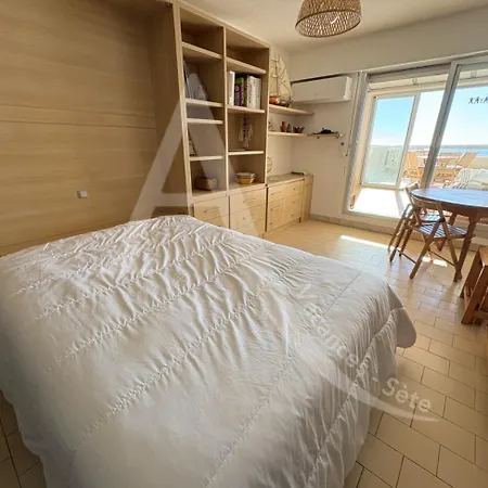 Lägenhet Avec Loggia Et Terrasse, 1er Ligne Et Vue Pour 4 Personnes Sète