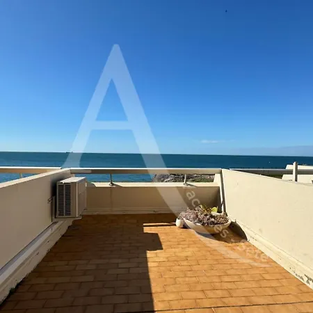 Apartmán Avec Loggia Et Terrasse, 1er Ligne Et Vue Pour 4 Personnes