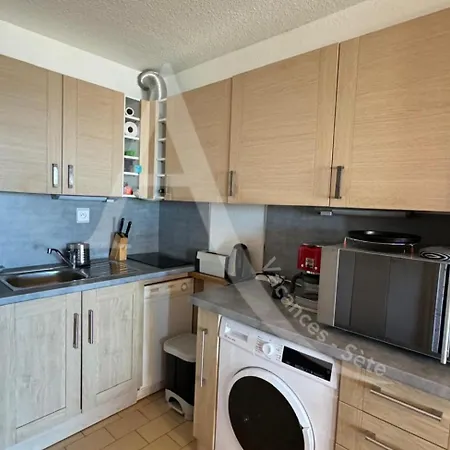 Apartmán Avec Loggia Et Terrasse, 1er Ligne Et Vue Pour 4 Personnes Sète